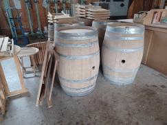 Sandgestrahlte Fässer