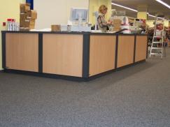 Theke in Schuhgeschäft