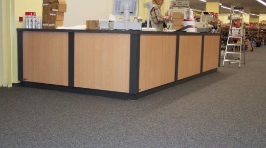 Theke in Schuhgeschäft