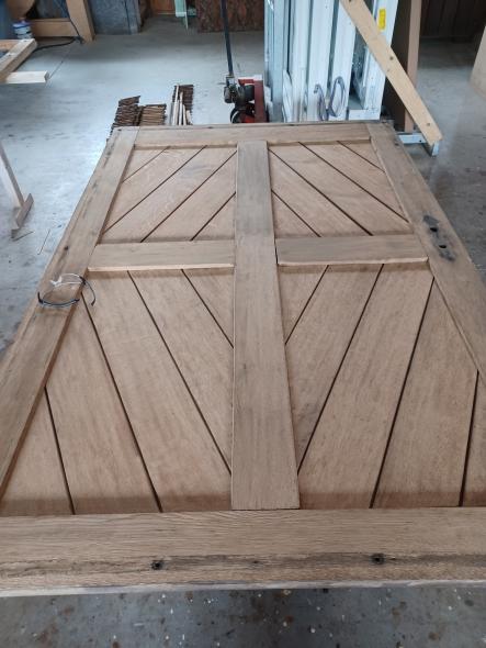 Sandgestrahlte Haustür